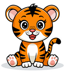 Cute Tiger Clipart