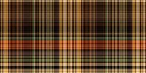 Warm fall gingham tartan check seamless border pattern. Woven classic variegated ombre check ribbon trim. Repeatable banner for washing tape and for fashion edging design.