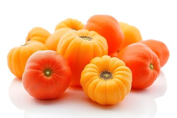 Vibrant Orange and Yellow Fruits Close Up Display
