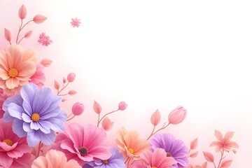 Delicate Pastel Flowers Arrangement - Soft Floral Design