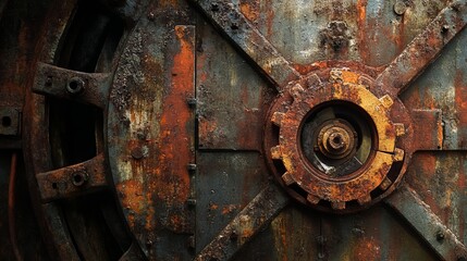 Vintage Vintage Windmill Moment Rust Rusted Ultra-sharp