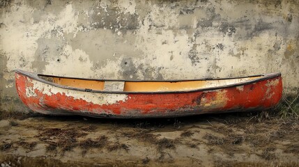 Fototapeta premium Household Kayak Faded View Paint Pristine Textures
