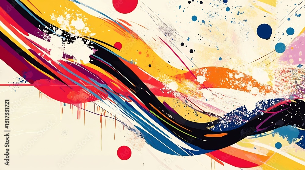 Leinwandbilder Abstract representation of consumer behavior dynamic patterns symbolizing decisionmaking processes trends