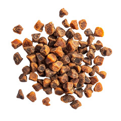 Obraz premium dry dog food isolated on white background