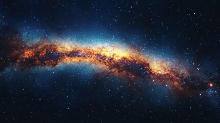 Fototapeta premium Cosmic nebulae swirl in deep space