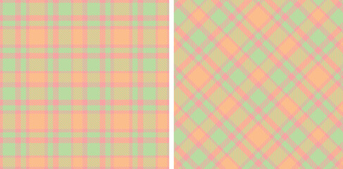 Pastel Pale Blush Seamless Tartan Fabric Design