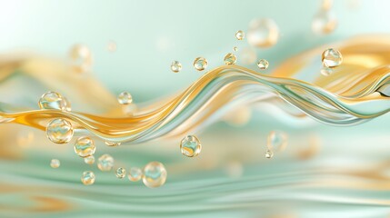 Dynamic liquid splash on vibrant blue backdrop, fluid art photography and abstract design