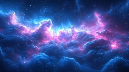 Fototapeta premium Cosmic nebulae, vibrant colors (1)