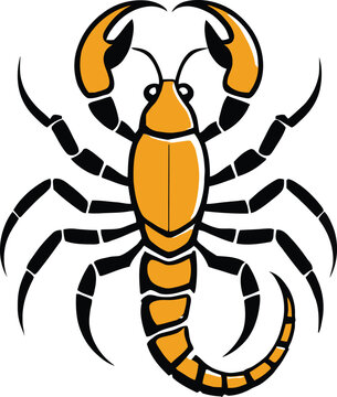 recommend clip art: A cartoon scorpion illustration, scorpion character design