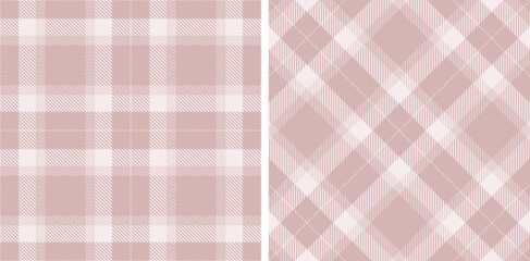 Pastel Light Light Grey Seamless Tartan Fabric Design