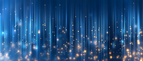 A blue and yellow background with a lot of sparkles