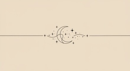 Minimalist Crescent Moon Tattoo Design