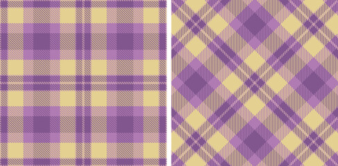 Light Light Mauve and Light Muted Purple Seamless Tartan Fabric Design