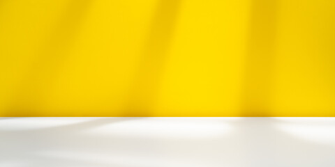 Obraz premium Abstract Yellow Background with Soft Shadows and Light Gradient