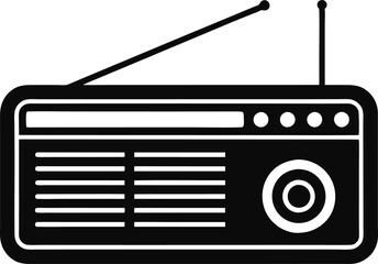 retro radio vector illustration