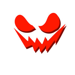 Obraz premium Halloween pumpkin faces with various expressions 