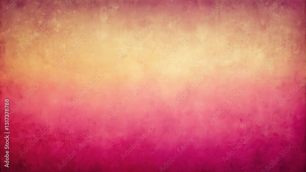 Poster A Gradient Background with a Soft Transition from Yellow to Pink with a Distressed Texture