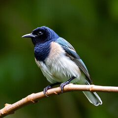 Obraz premium The tui (Prosthemadera novaeseelandiae) is an endemic passerine bird of New Zealand.