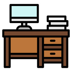 Office Desk Icon
