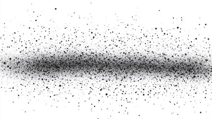 Obraz premium Abstract black ink splatter pattern on white background for modern graphic design and art