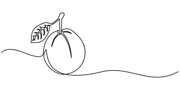 Guava one continuous line design. Fruits symbol design concept. Decorative elements drawn on a white background, guava farang fruit one solid line vector illustration, single minimal line drawing pro.