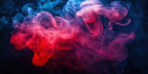 smoke on black background