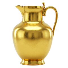 Gold-plated vases representing elegance and luxury for decor.