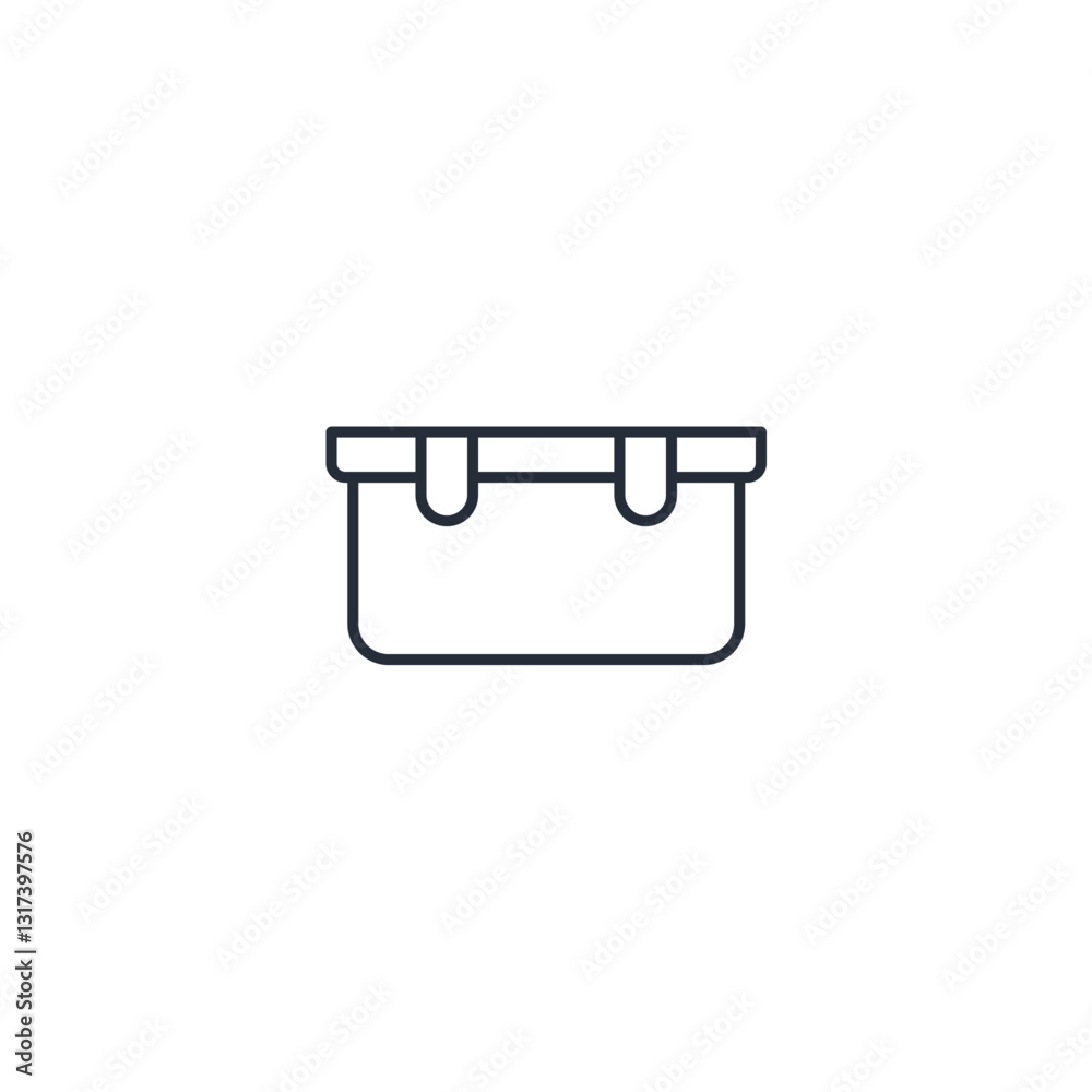 Aufkleber toolbox icon symbol vector sign isolated on white background illustration for graphic and web design
