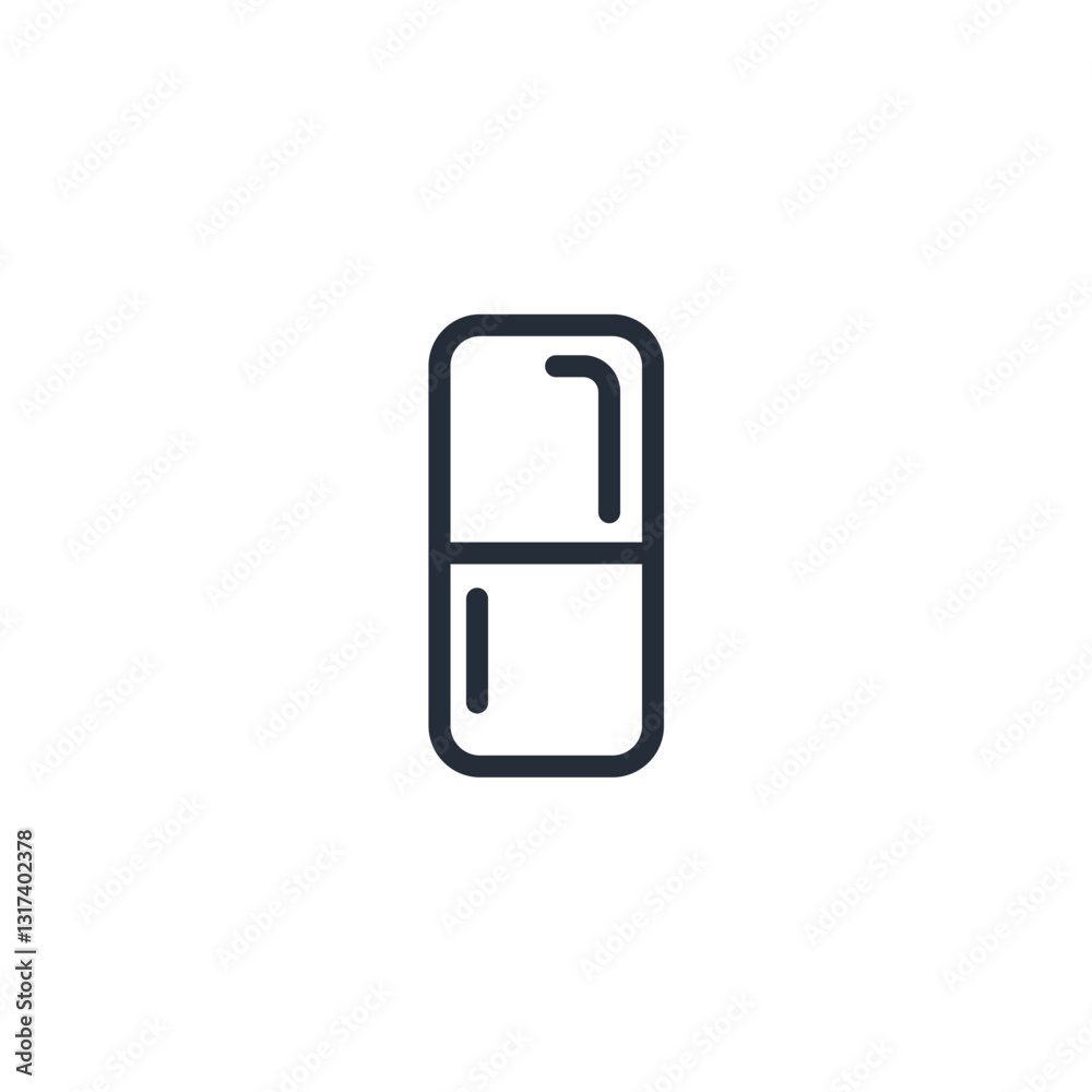 Poster eraser icon symbol vector sign isolated on white background illustration for graphic and web design