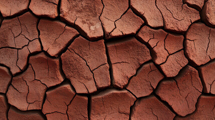 Textured close-up of a weathered brick pavement surface showcasing cracks and aged features for architectural study