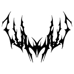 Hyper Y2k Neotribal Design Element