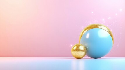 Pastel Sphere Abstract Background