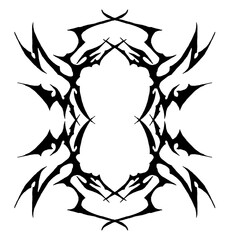 Hyper Y2k Neotribal Design Element