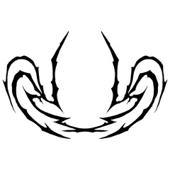 Hyper Y2k Neotribal Design Element