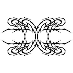 Hyper Y2k Neotribal Design Element