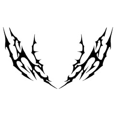 Hyper Y2k Neotribal Design Element