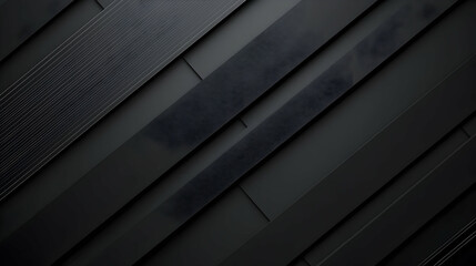 Obraz premium Dark Grey 3D Rendered Geometric Background With Diagonal Stripes And Subtle Textures Ideal For Modern And Minimalist Designs