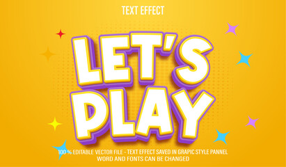 Lets Play 3d editable text effect style