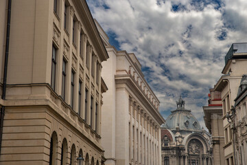 Smardan street of Old Town in Bucharest, Romania.
