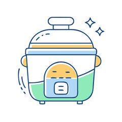 Rice cooker icon, symbolizing cooking, kitchen, and convenience