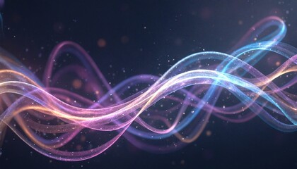 Obraz premium Vibrant Waves Evoking Movement Energy
