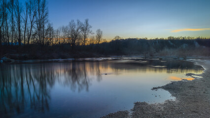 Tramonto sul Fiume Tanaro