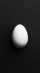 Single Egg on Dark Background (1)