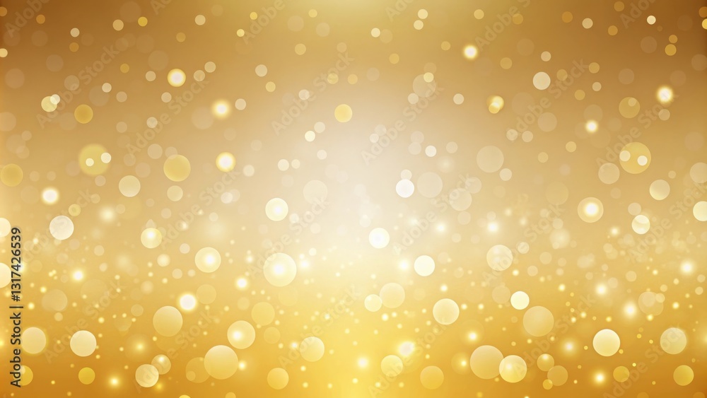 Poster A Warm and Sparkling Gold Background with a Gradual Gradient and Shimmering Lights