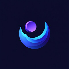 "A minimalist water droplet logo, smooth and glossy design, soft blue gradients, clean and refreshing branding, modern and eco-friendly aesthetic