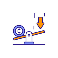 Leverage Icon Symbolizing Margin Trading, Financial Risk, and Profit Potential.