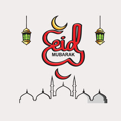 Eid Mubarak Greeting Design