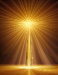 Mystical Golden Light Portal - Fantasy Glowing Divine Entrance