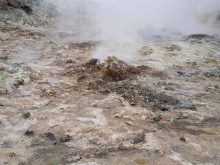 Geothermal steam vent in Hverir