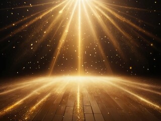 Mystical Golden Light Portal - Fantasy Glowing Divine Entrance